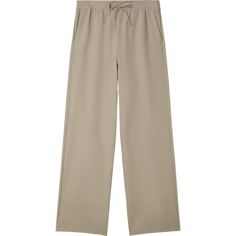 Bershka Nohavice béžová 65659652