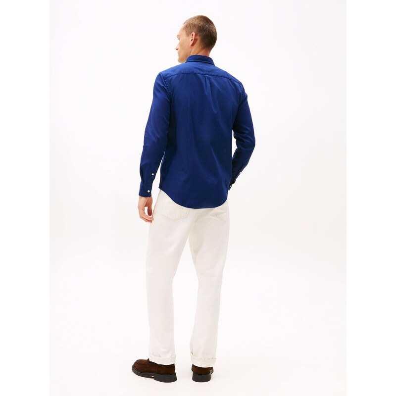 TOMMY HILFIGER Košeľa tmavomodrá / červená / biela