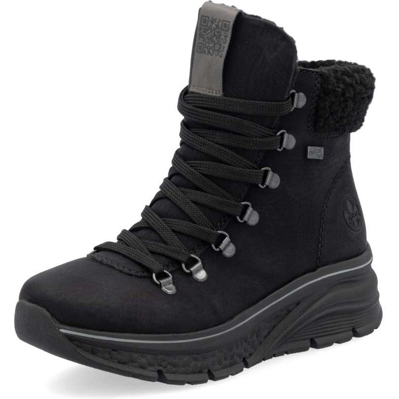 Dámska členková obuv RIEKER 48034-00 čierna W5 56645059