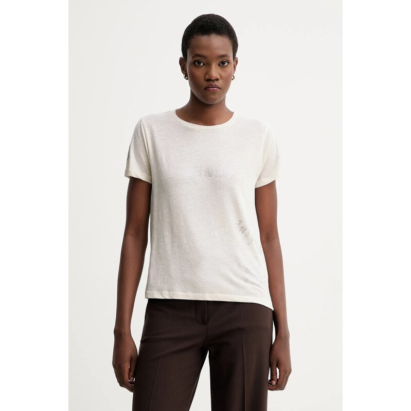 Tričko s prímesou ľanu ZADIG&VOLTAIRE 64915317