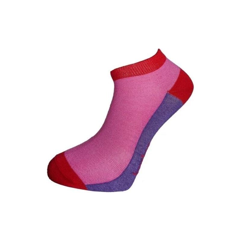 BX-SNEAKER FUN nízké bambusové ponožky BAMBOX - 1 pár růžová/fialová 64913645