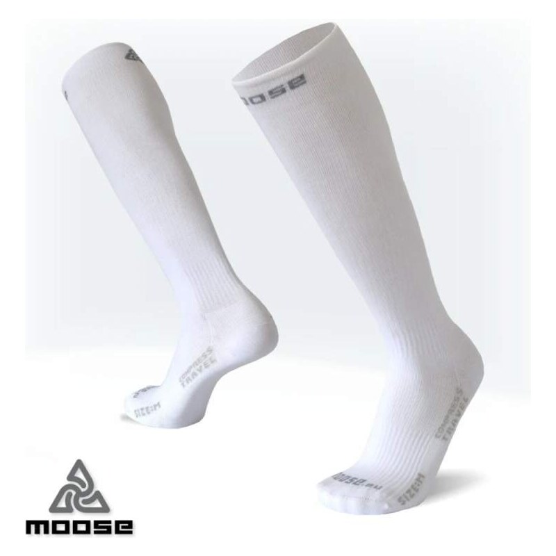 COMPRESS TRAVEL kompresné podkolienky Moose 1 pár biela 3XL 64898970