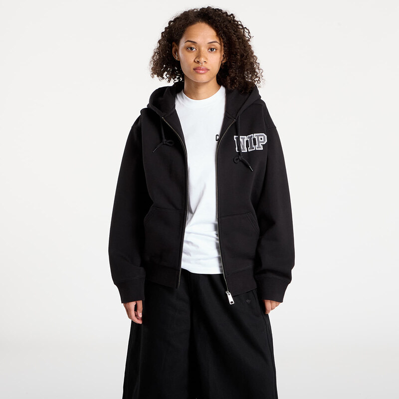 Mikina Carhartt WIP Hooded Mini Wip Sweat Jacket Black Stone Washed S 64919358