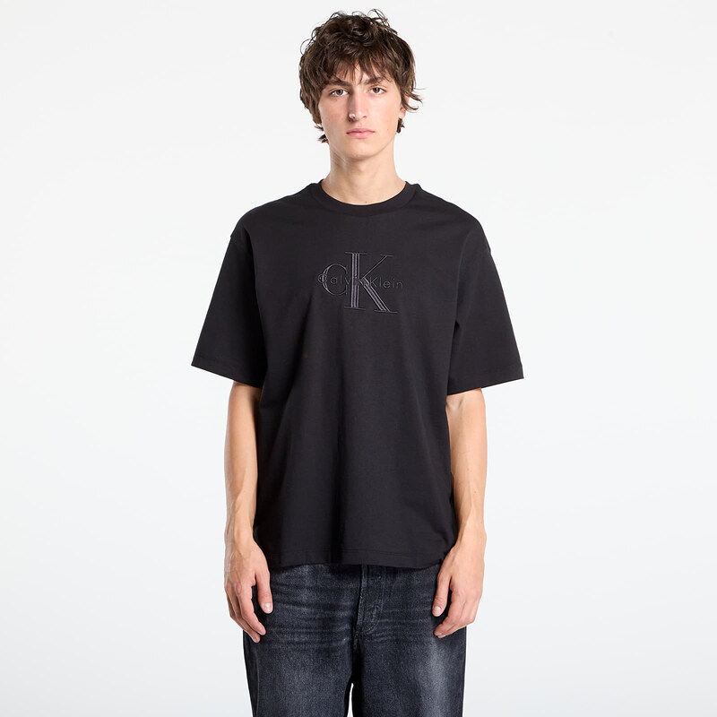 Tričko Calvin Klein Hi Low Emb 16S Jersey Tee Black L 64954030