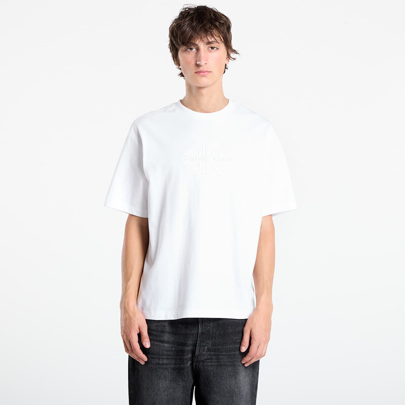 Tričko Calvin Klein Hi Low Emb 16S Jersey Tee White L 64919420