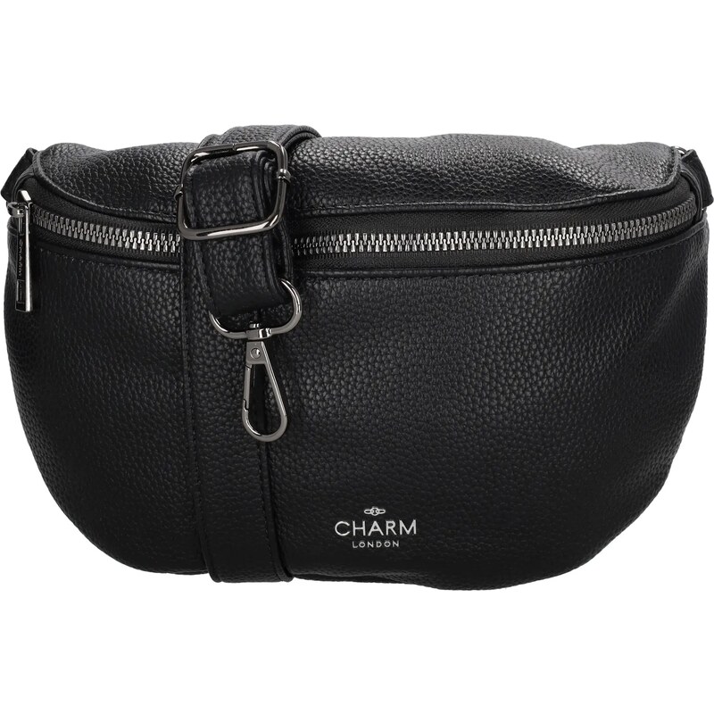 Charm London Čierna kožená ľadvinka „Alexis“ 64919545