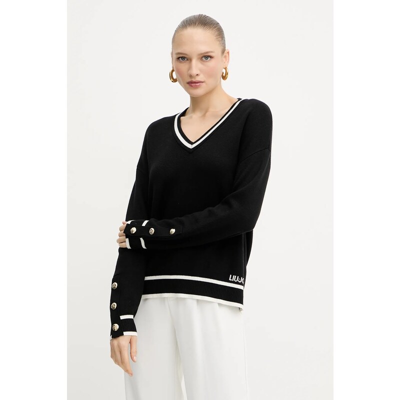 Sveter s prímesou hodvábu Liu Jo 64921175