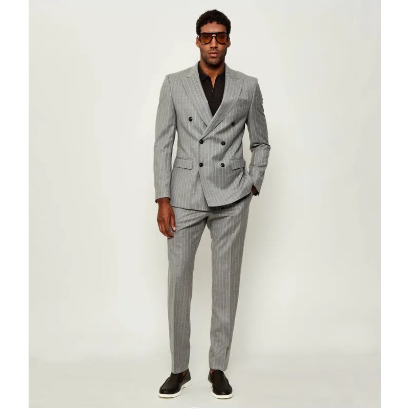 BOSS BLACK Vlnený oblek H-Huge-2pcs-DB-254 | Slim Fit 64922404