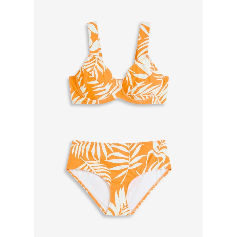 bonprix Bikiny minimizer (2-dielne), farba oranžová 64921844