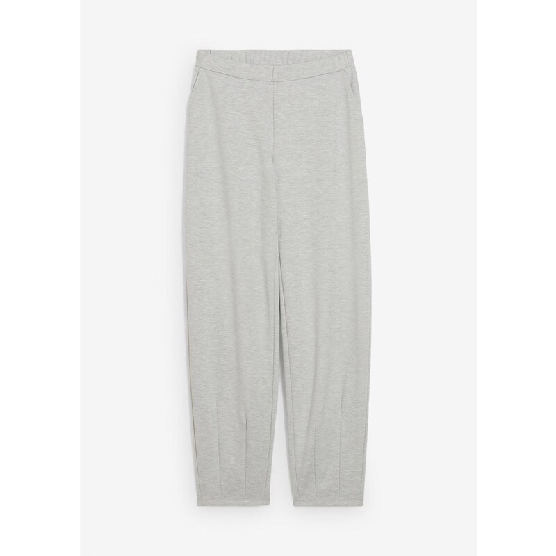 bonprix Nohavice Barrel z ľahkého viskózového mixu, farba šedá 64921895