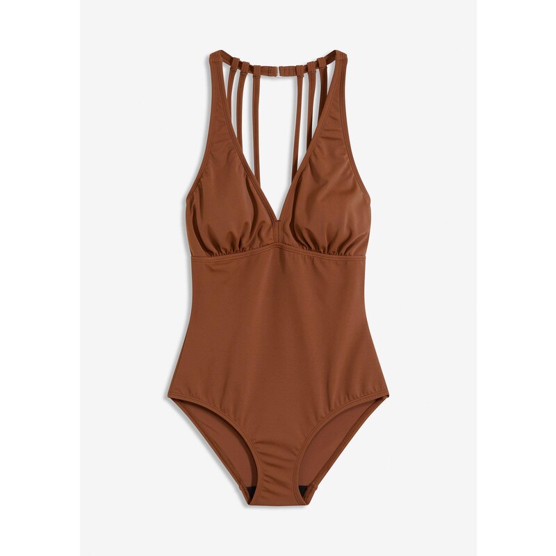 bonprix Jednodielne plavky, farba hnedá 64921891