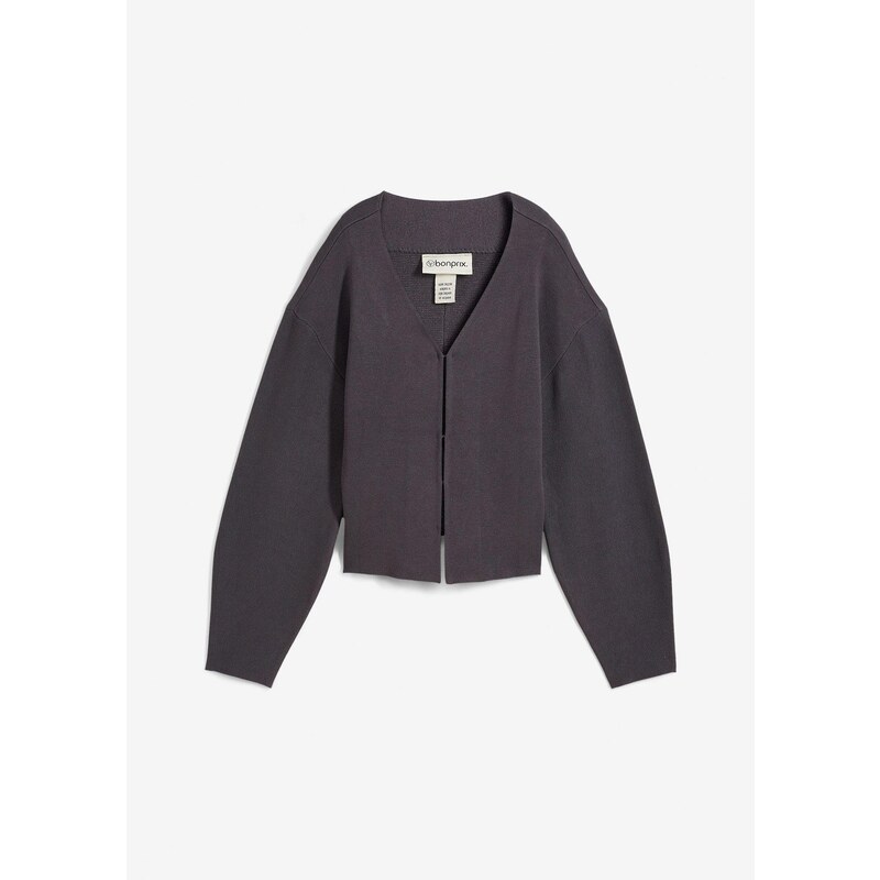 bonprix Pletený sveter z viskózového mixu, farba šedá 64922010