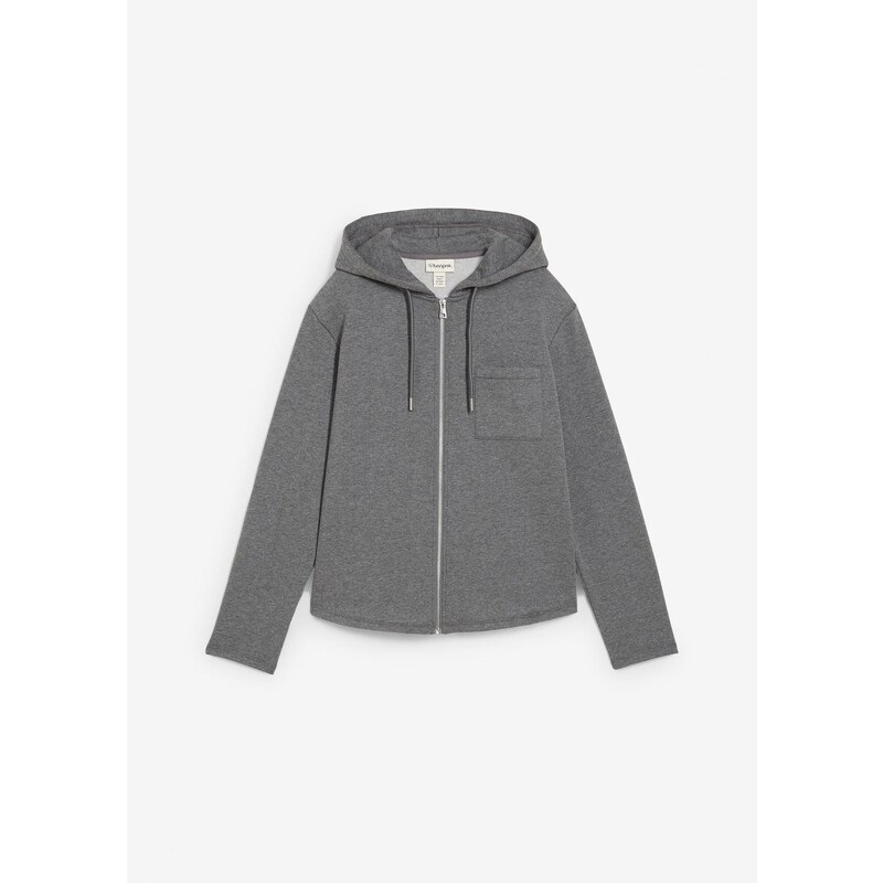 bonprix Mikinová bunda s kapucňou a recyklovaným polyesterom, farba 64922032