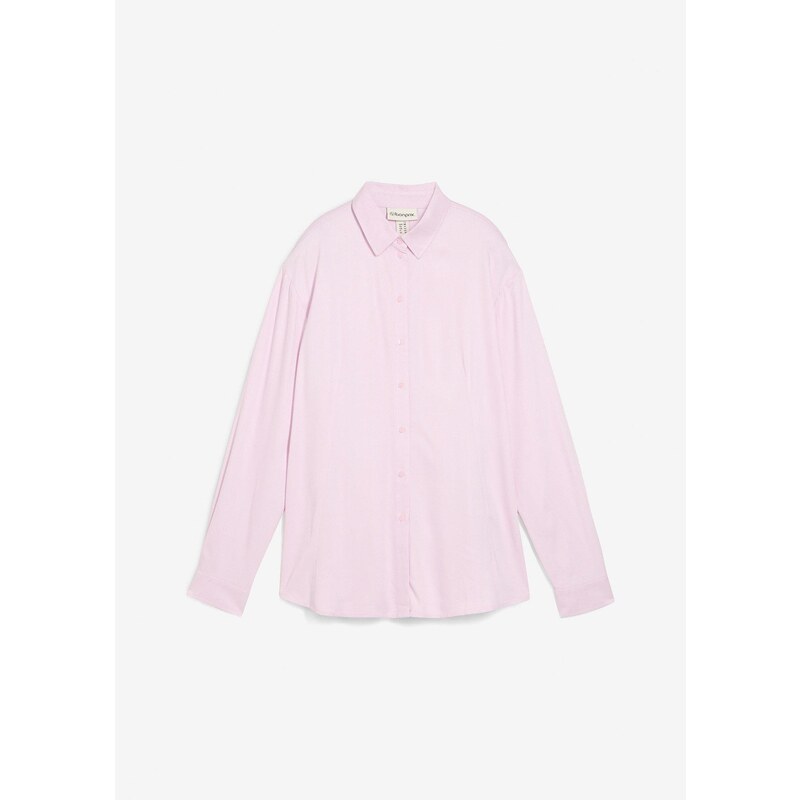 bonprix Košeľová blúzka z jemnej viskózy, farba fialová 64922055