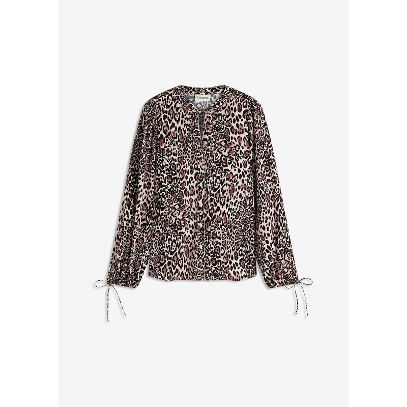 bonprix Tuniková blúzka, farba hnedá 64922121