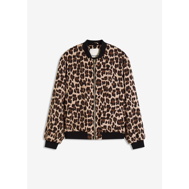 bonprix Bluzón z padavého saténu, farba hnedá 64922119