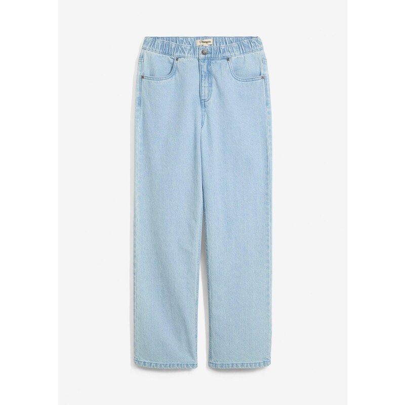 bonprix Loose-Fit džínsy, rovné, pohodlný pás, farba modrá 64922138