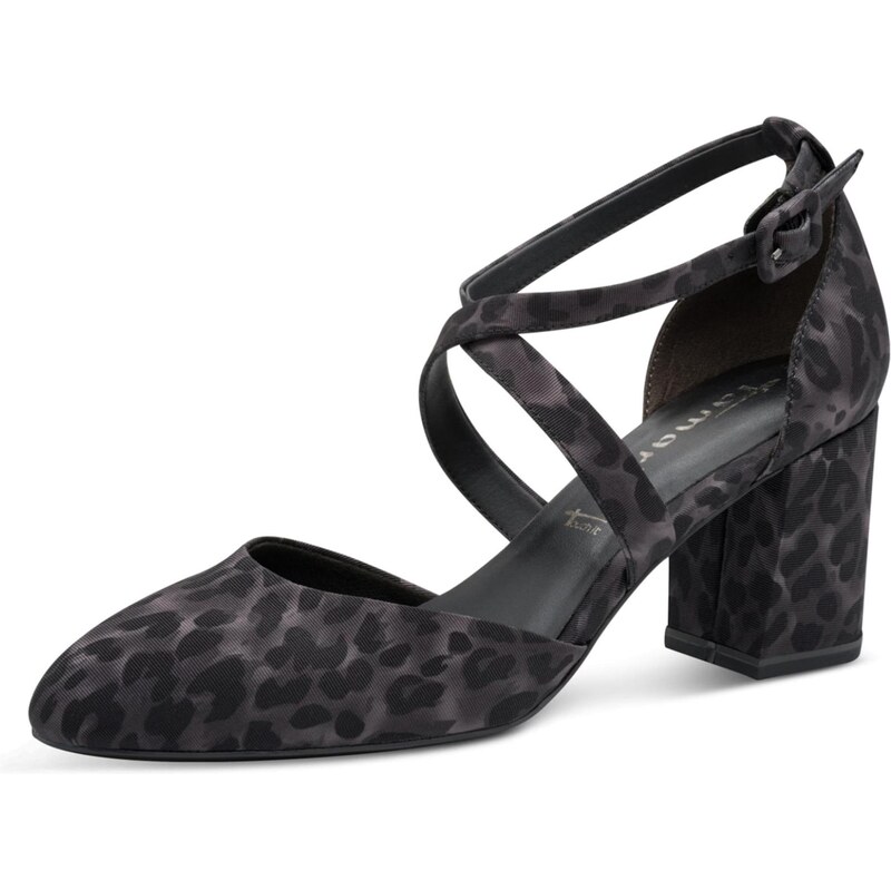 Tamaris Lodičky s otvorenou pätou tmavosivá / čierna 64927328