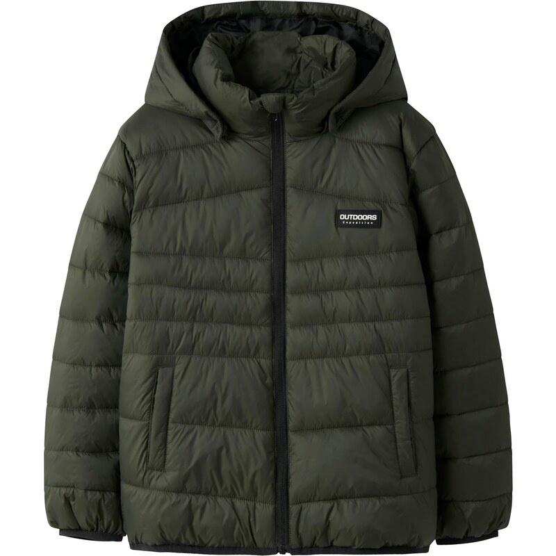 NAME IT Prechodná bunda NKMMarble tmavozelená 65608777