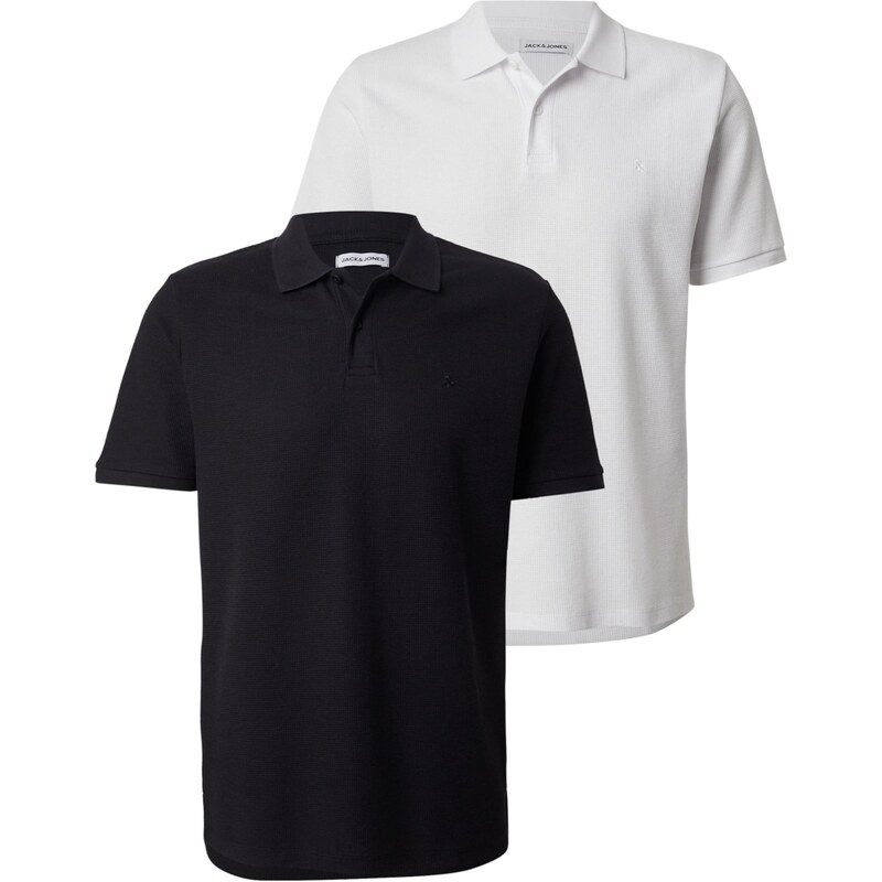 JACK & JONES Tričko JJEAUSTIN čierna / biela 64959200