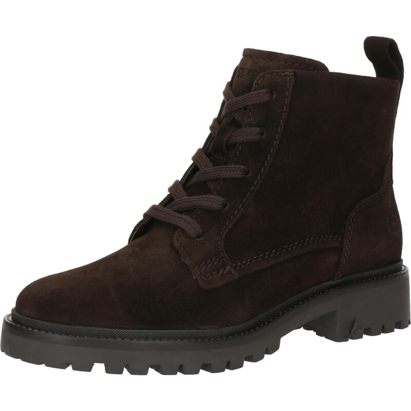 bugatti Šnurovacie členkové čižmy tmavohnedá 64927489