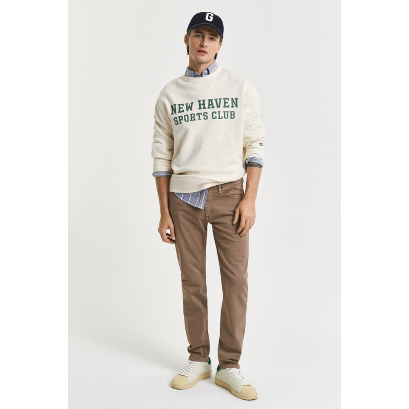 DŽÍNSY GANT SLIM DESERT JEANS DESERT BROWN 64936616