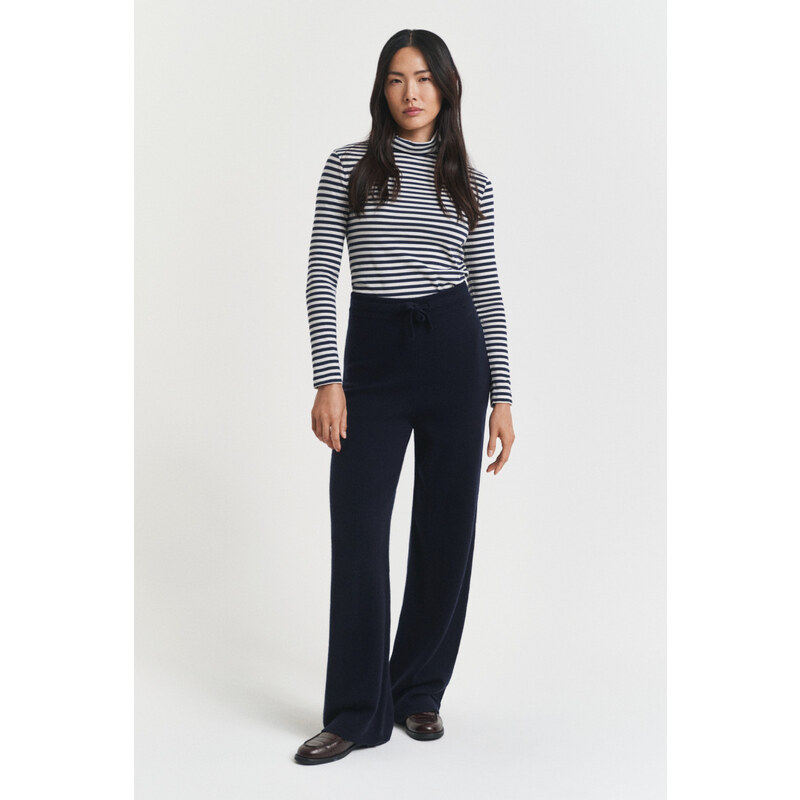 NOHAVICE GANT WOOL KNITTED PANTS EVENING BLUE 64936712