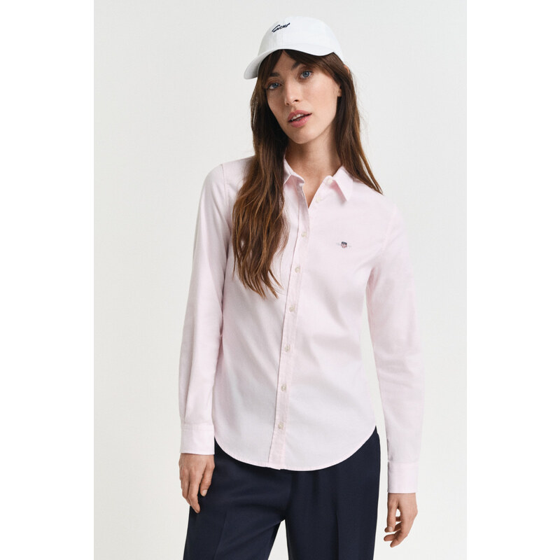 KOŠEĽA GANT SLIM STRETCH OXFORD SHIRT LIGHT PINK 64936733