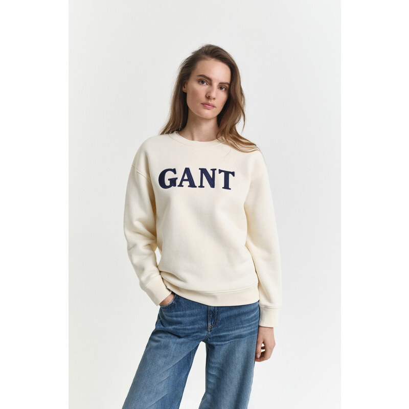 MIKINA GANT GRAPHIC C-NECK SWEAT CREAM 64936724