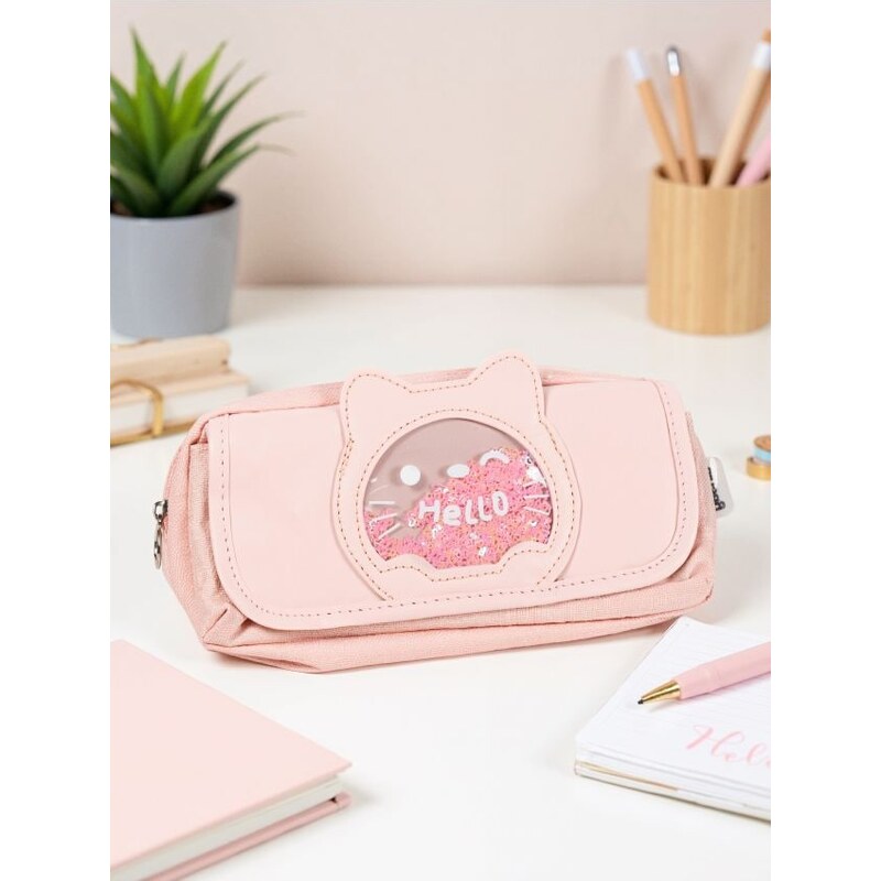 Sinsay - Peračník s motívom mačky - pastelová ružová 65743977