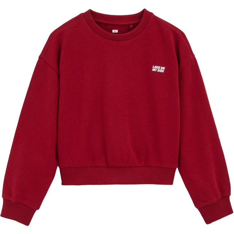 WE Fashion Mikina červená / biela 65656007