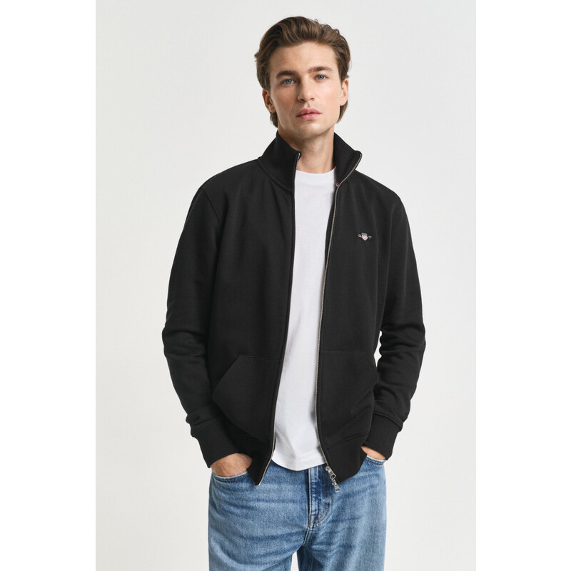 MIKINA GANT REG SHIELD FULL ZIP SWEAT BLACK 64936656