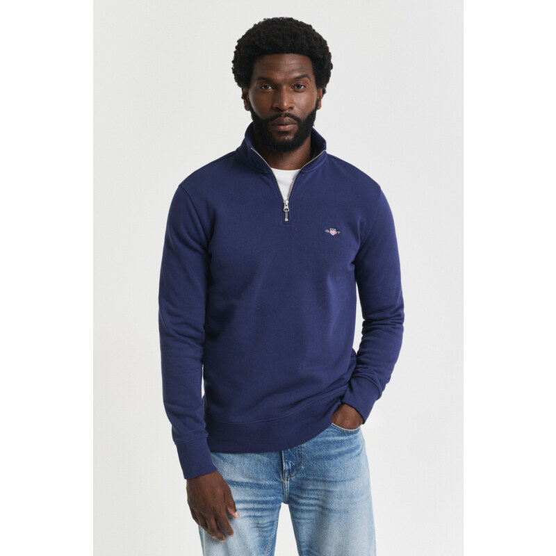 MIKINA GANT REG SHIELD HALF ZIP SWEAT PERSIAN BLUE 64936653