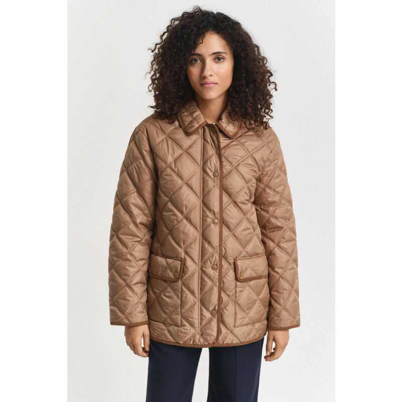 BUNDA GANT QUILTED JACKET WITH CORD TRIM WARM KHAKI 65451017