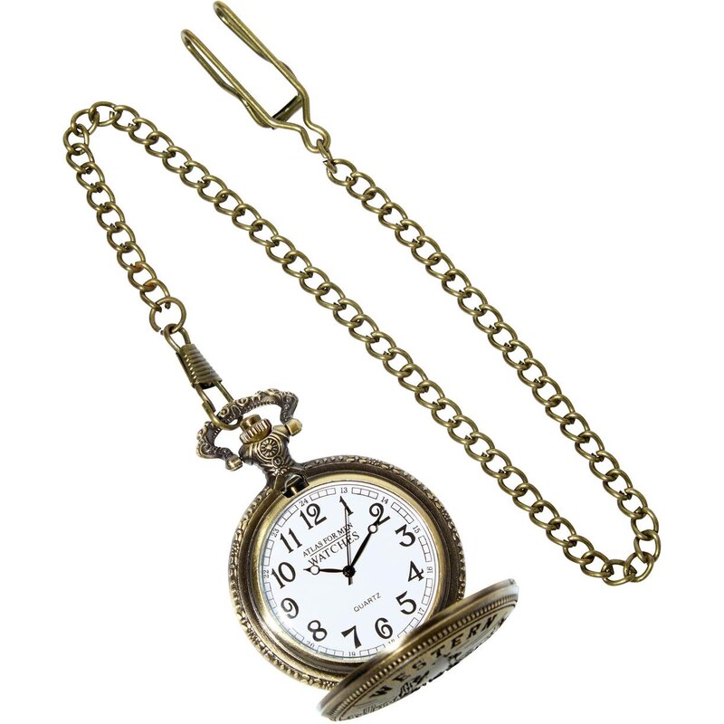 Gravírované vreckové hodinky Atlas For Men Hnedá 64927951