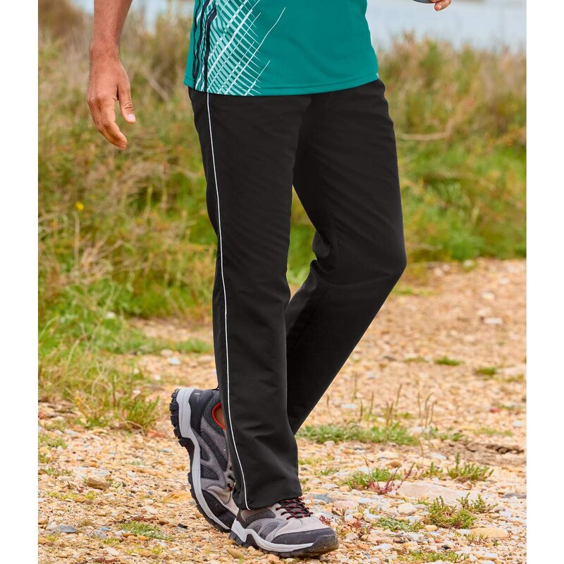 Športové tepláky z mikrovlákna Atlas For Men Čierna 64927961