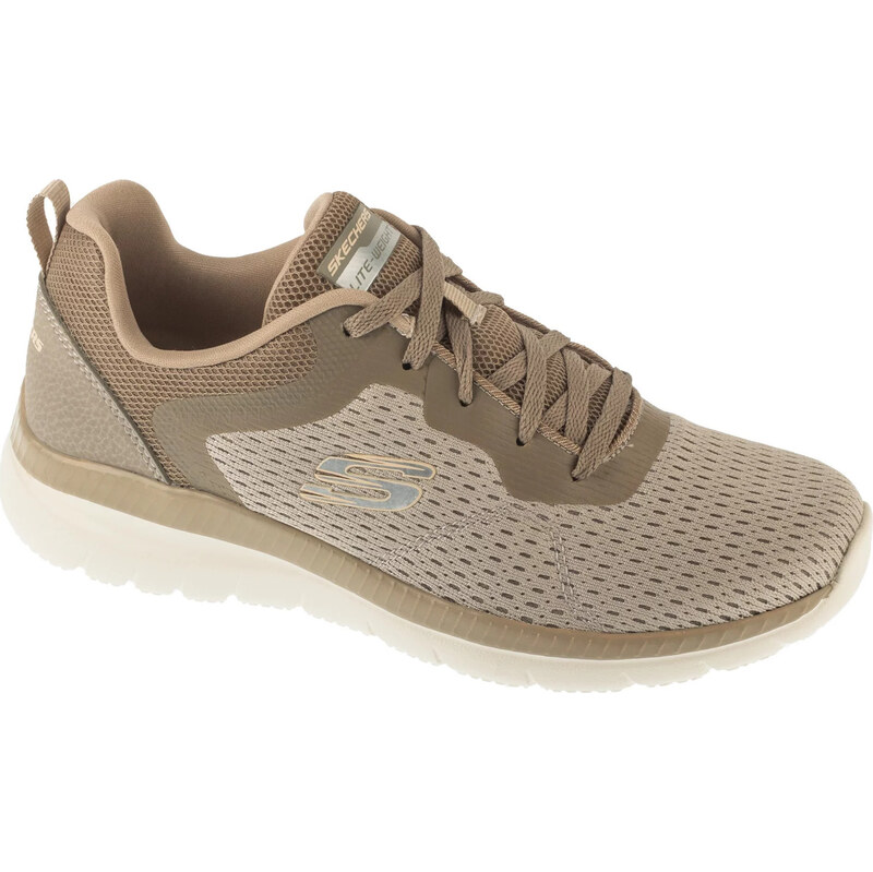 Béžové taupe dámske tenisky Skechers Bountiful - Quick Path 12607-TPE 64936392