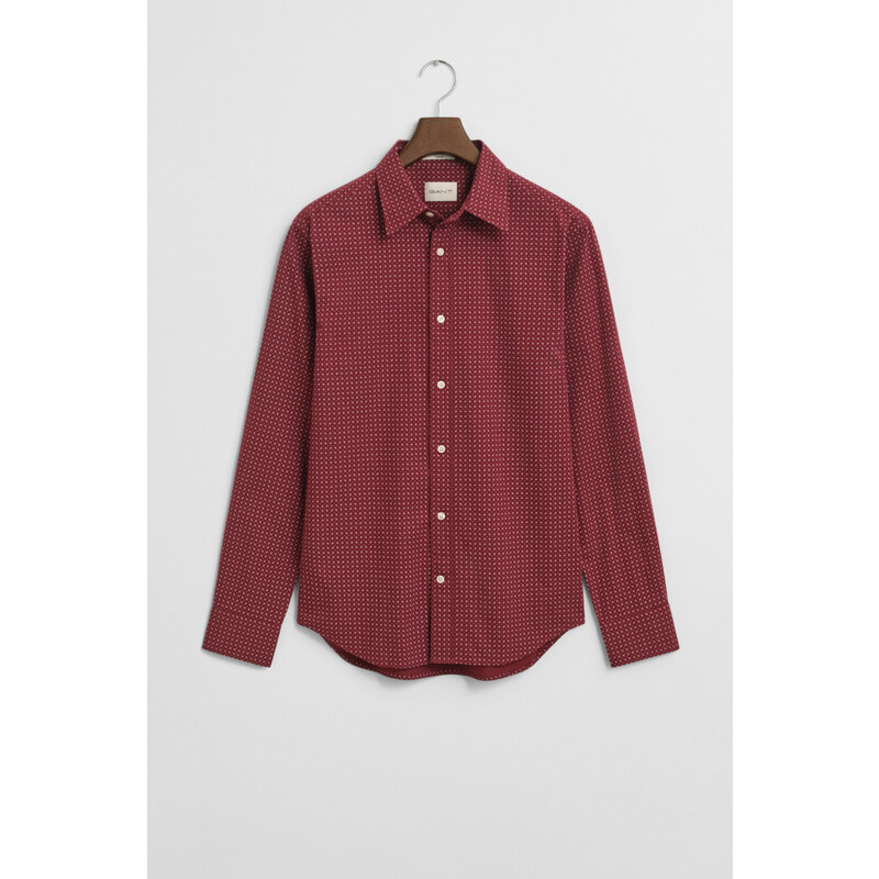 KOŠEĽA GANT REG MICRO PRINT SHIRT PLUMPED RED 64936703