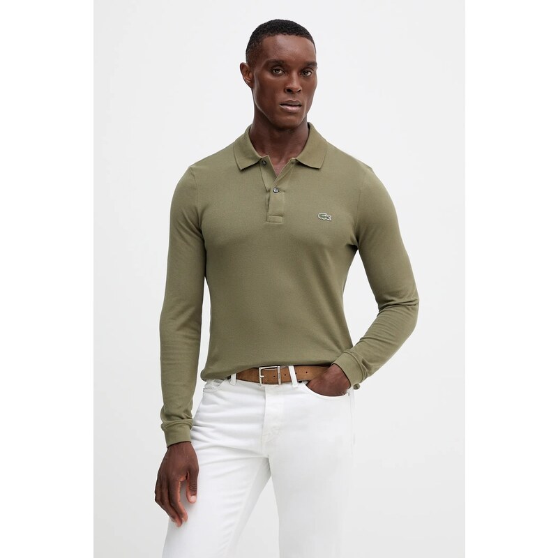 Bavlnené tričko s dlhým rukávom Lacoste 64940887