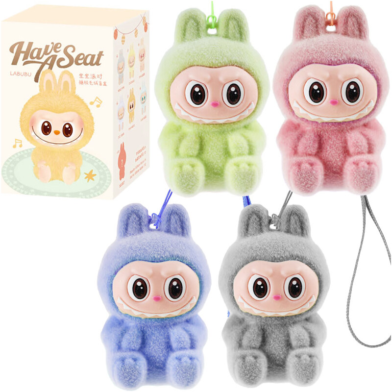 Labubu plyšový sediaci kľúčenka 9cm Blind Box 64941030