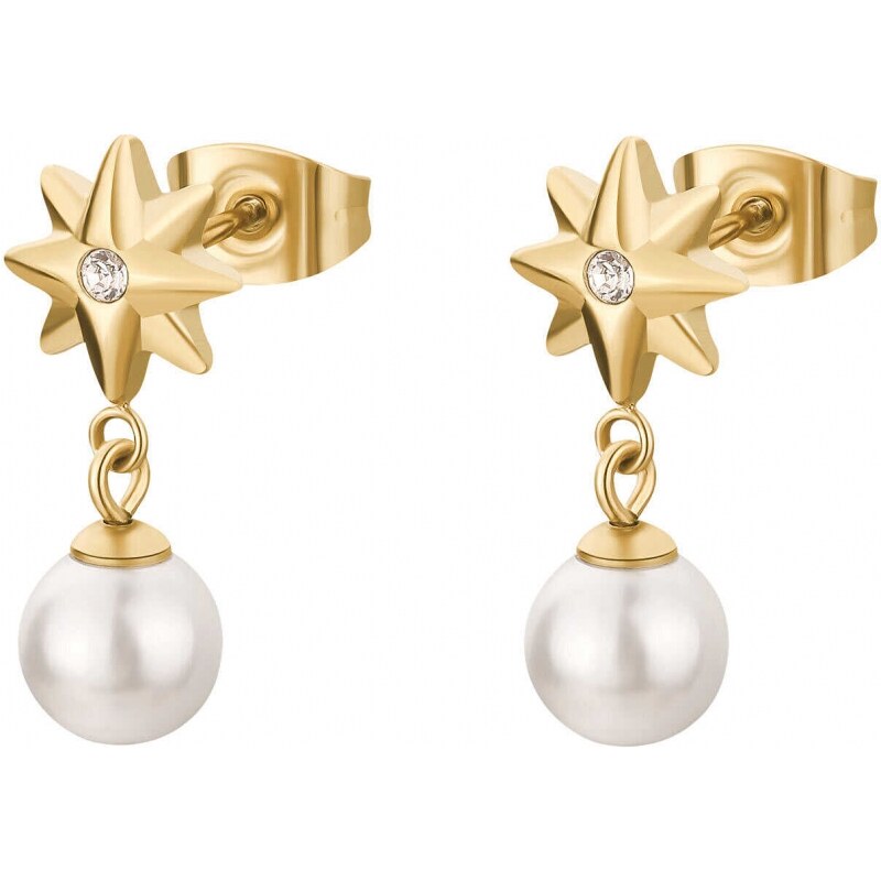 Brosway Pôvabné pozlátené visiace náušnice z ocele Chakra BHKE175 66589849