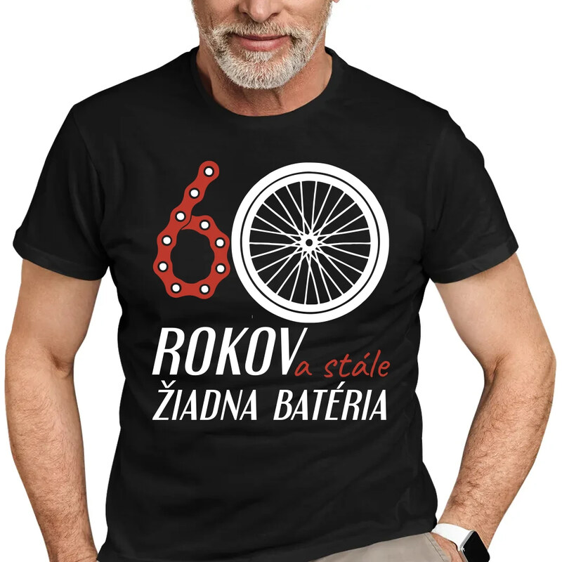 E-shop Garibald 60 rokov a stále žiadna batéria - pánske tričko s