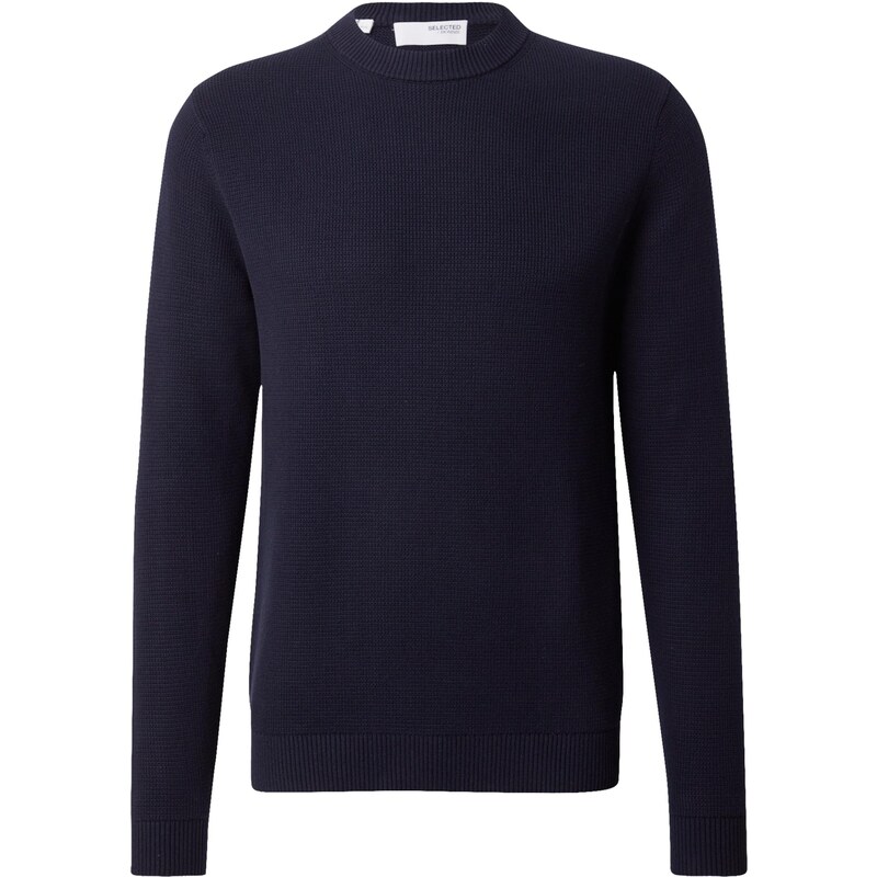 SELECTED Sveter SLHDane námornícka modrá 49165597