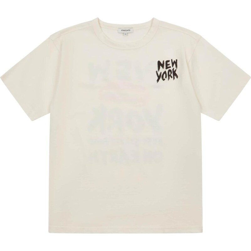 STACCATO Tričko čierna / prírodná biela 65493190