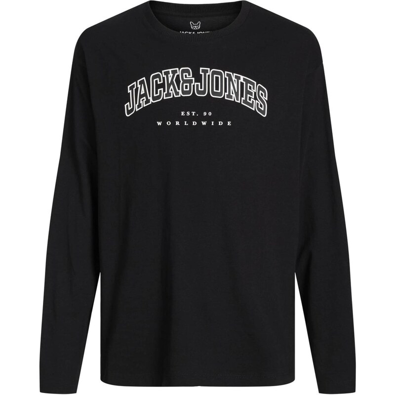 JACK & JONES MINI Tričko JJECALEB čierna / biela 65648243