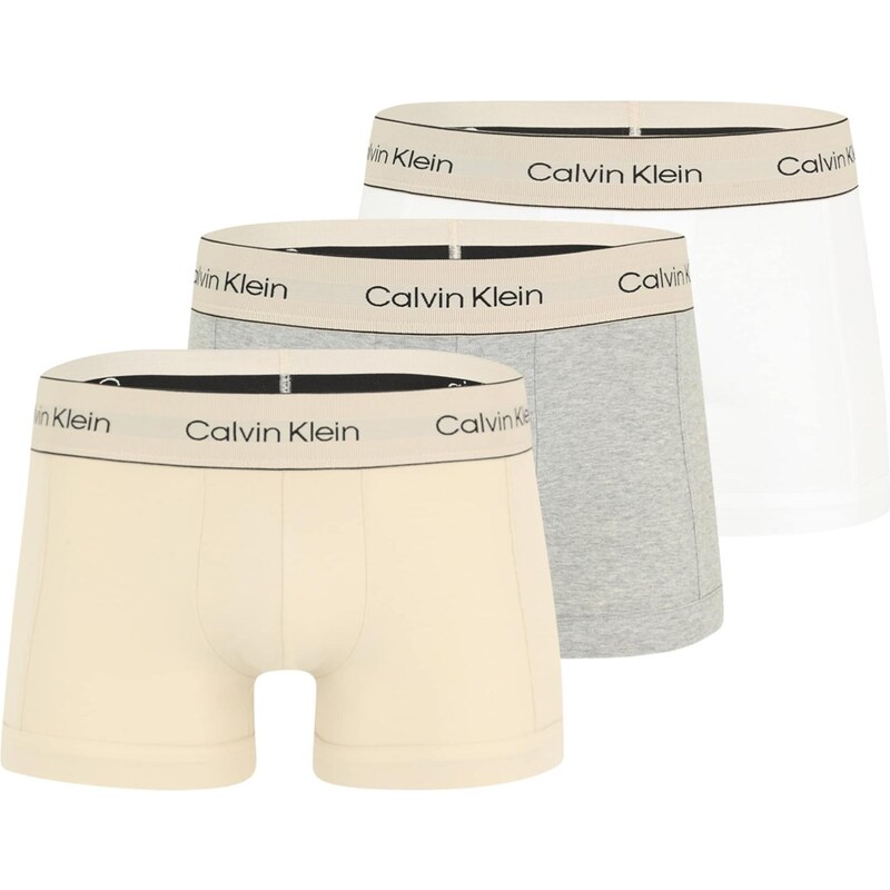Calvin Klein Underwear Boxerky béžová / sivá melírovaná / čierna / 64944190
