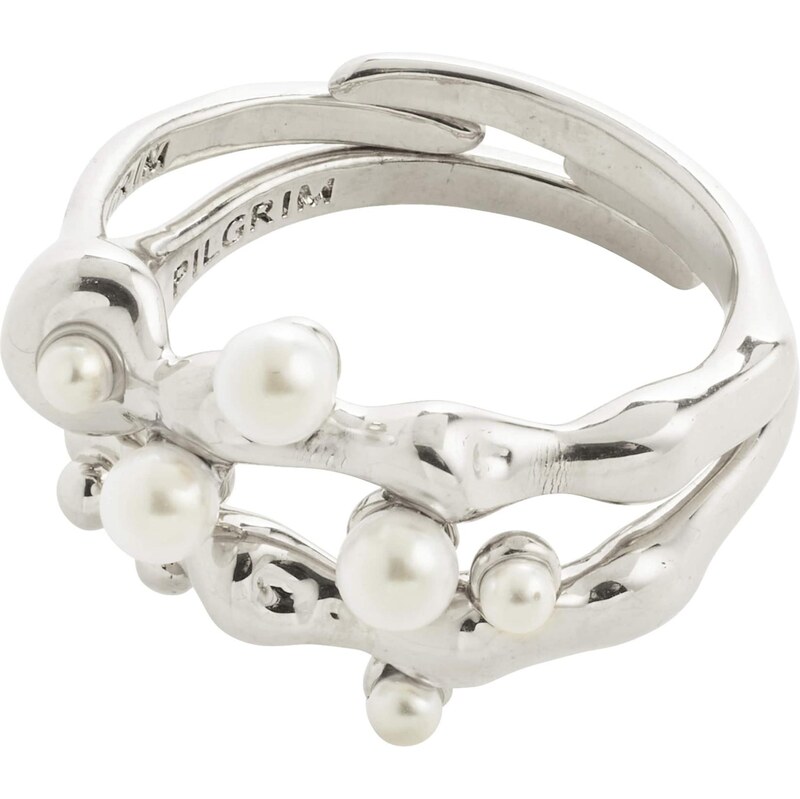 Pilgrim Prsteň Hadley strieborná 65660048