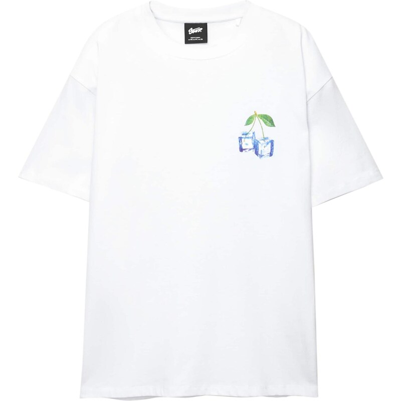 Pull&Bear Tričko STWD modrá / pastelovo modrá / zelená / biela 65475135