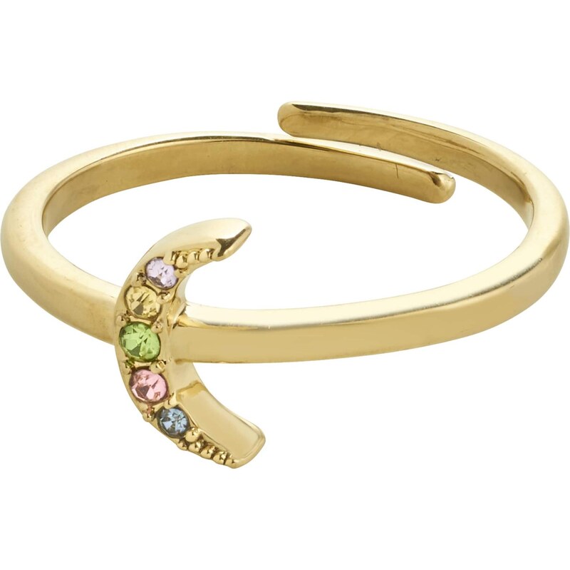 Pilgrim Prsteň Lulu svetlomodrá / zlatá / svetlozelená / ružová 65660055