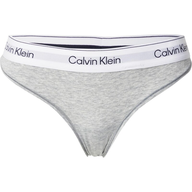 Calvin Klein Underwear Tangá námornícka modrá / svetlosivá / sivá 65052355
